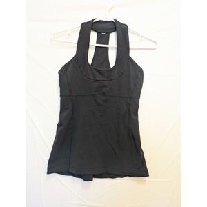 Lululemon Tank Top Women's 6 Black Racerback Athletic Halter Workout‎